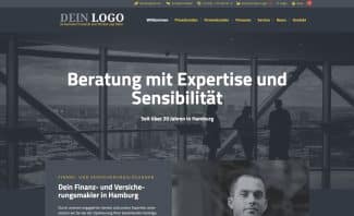 Maklerhomepage Vorlage #4 der Marketing-Suite