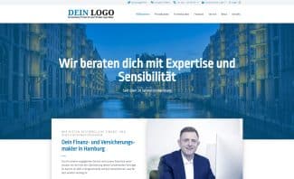 Maklerhomepage Vorlage #1 der Marketing-Suite